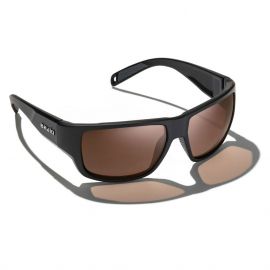 Bajio Piedra Matte Black Polarisationsbrille mit Glaslinsen, kupfer