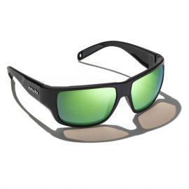 Bajio Piedra Matte Black Polarisationsbrille PC, grün verspiegelt