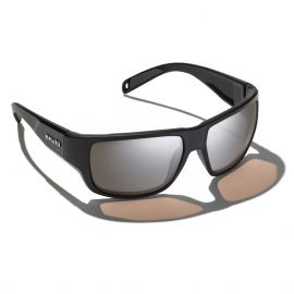 Bajio Piedra Matte Black Polarisationsbrille PC, silber verspiegelt