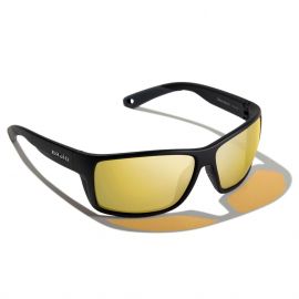 Bajio Bales Beach Black Matte Polarisationsbrille mit Glaslinsen, gelb