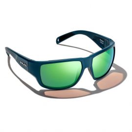 Bajio Piedra Matte Blue Vin Polarized Sunglasses Glass, green mirror