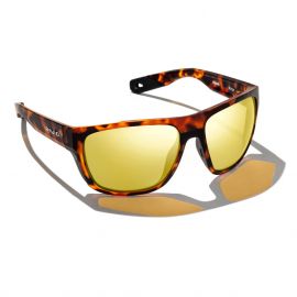 Bajio Roca Matte Brown Tort Polarisationsbrille mit Glaslinsen, gelb