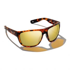 Bajio Roca Matte Brown Tort Polarisationsbrille mit Glaslinsen, gelb verspiegelt