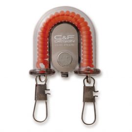 C&F 2-in-1 Retractor w. Fly Catcher (CFA-70WF), orange