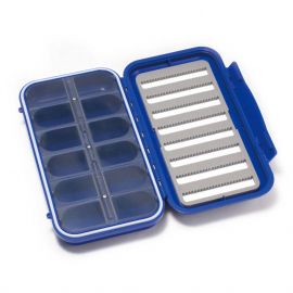 C&F Waterproof Fly Box w. 12 Comp. (CF-3308), blue