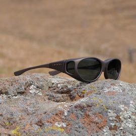 amber lenses / black frame