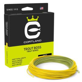 Cortland Trout Boss WF Fliegenschnur, grün/gelb