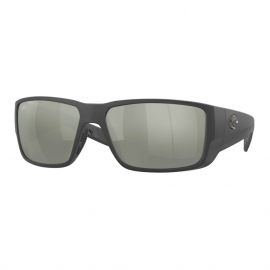 Costa Blackfin Pro Matte Black 580G - Polarized Sunglasses, Gray Silver Mirror