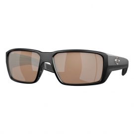 Costa Fantail Pro Matte Black 580G - Occhiali Polarizzati, Copper Silver Mirror