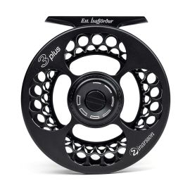 Einarsson Plus Fliegenrollen, schwarz, Fliegenfischen 3Plus