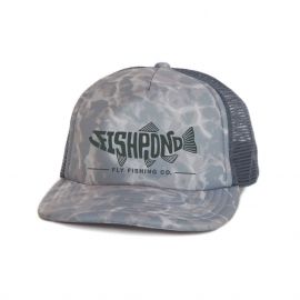 Fishpond Pescado Trucker Hat Cap, overcast camo