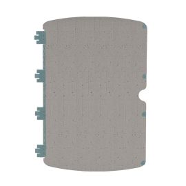 Vorderansicht des hellblauen Fishpond Pescador XL Leaflets; zeigt die strukturierte Dynamic Foam Oberfläche mit vertikalen Schlitzen zur Fliegenaufnahme.