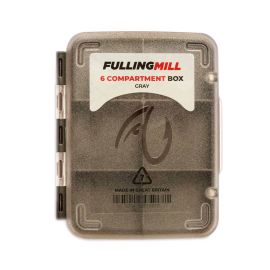 Fulling Mill 6 Comp Fly Box Fliegenbox, grau