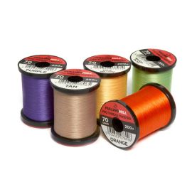 Fulling Mill Pro Thread Twisted 70 Den Bindeseide auf 200 Meter Spulen, Gruppenfoto von diversen Farben