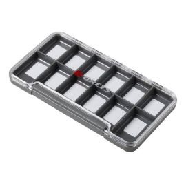 Greys Slim Waterproof Fly Box - wasserdichte Fliegenbox, 12 Fächer