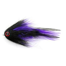 GT Hanibal Brush Fly, Marabou black & purple