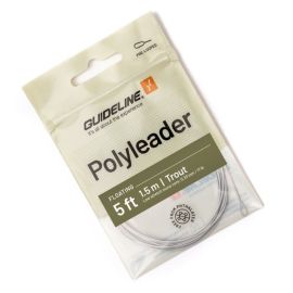 Guideline Polyleader Trout 5ft Floating schwimmendes Vorfach in Klarsichtpackung mit grünem Etikett