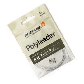 Guideline Polyleader Trout 8ft Floating schwimmendes Vorfach in Klarsichtverpackung mit grünem Etikett
