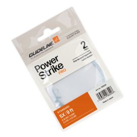 Guideline Power Strike PRO Standard 9 ft. Vorfach 5X 0,15 mm 2er-Packung im Zip-Beutel