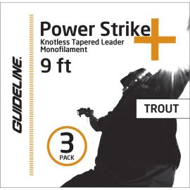 Filo pesca Guideline PowerStrike+ Leader 3PACK, 9 ft.