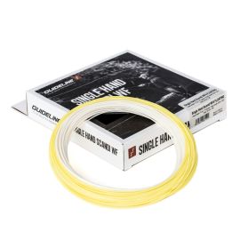 Guideline Single Hand Scandi WF Fliegenschnur mit weißer Keule und gelber Running Line zum Forellen- und Äschenfischen