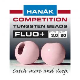 Hanak Fluo+ Tungsten Beads Perlen, light pink