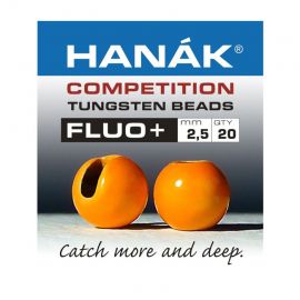 Hanak Fluo+ Tungsten Beads Perlen, orange