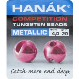 Hanak Round Tungsten Beads Perlen, light pink