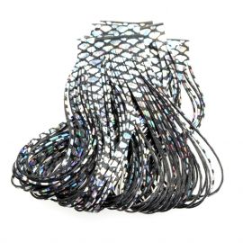 Hareline Barred Rainbow Shimmer Legs Gummibeine, gebändert