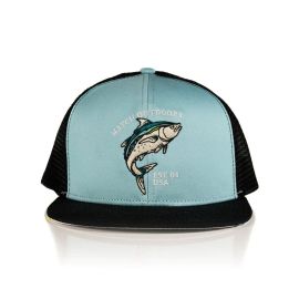 Hatch Fish Scale Flat Bill Cap, False Albacore