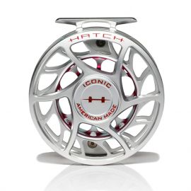 Mulinelli Hatch Iconic Fly Reel, clear / red, Pesca a msoca