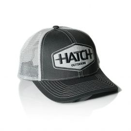 Hatch Marquee Trucker Hat Cap, grey/white