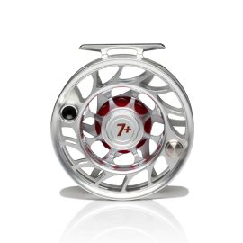 Hatch Iconic Fliegenrolle, clear / rot, Fliegenfischen