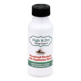 High N Dry Powdered Floatant with Applicator Brush, Pesca a mosca
