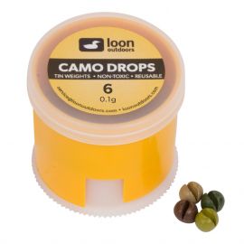 Loon Black Drops Tin Weights Twist Pot