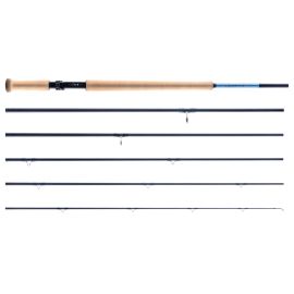 Loop Flyt Series 6-teilige Zweihand Reiserute Gesamtansicht aller Rutenteile