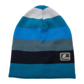 Loop Multicolor Beanie, stripes petrol