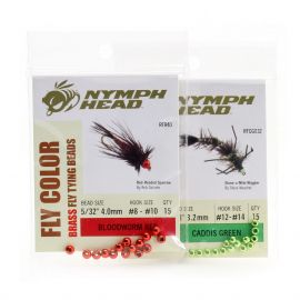Nymph Head Fly Color Brass Beads