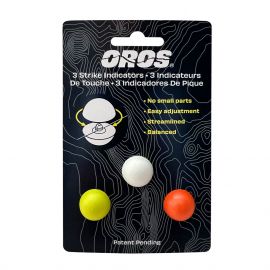 OROS Screw-On Strike Indicators 3 Farben - Bissanzeiger, gelbgrün, weiss, orange