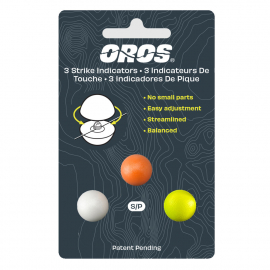 OROS Screw-On Strike Indicators 3 Colors, chartreuse, white