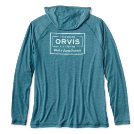 Orvis DriCast Logo Hoodie, blue lagoon