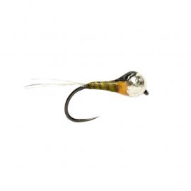 Perdigon Olive Hot Spot, barbless