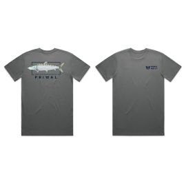 Primal Artist Tee Bonefish T-Shirt, steel grey