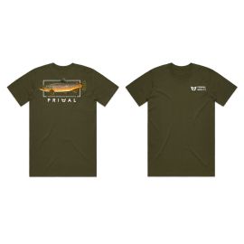 Primal Artist Tee Brown Trout T-Shirt, olive