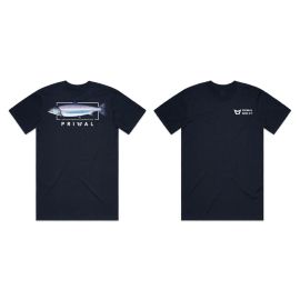 Primal Artist Tee Salmon T-Shirt, navy