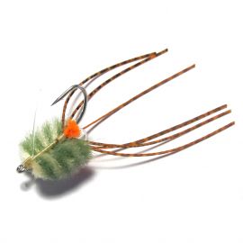 Rolling Bead Box Crab, olive & shrimp