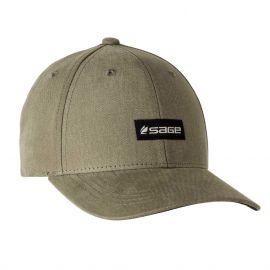 Sage 6-Panel Logo Hat Cap, olive