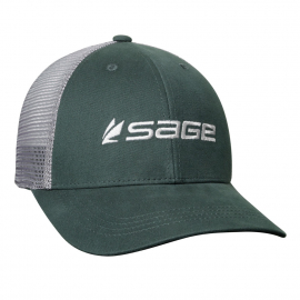 Sage Mesh Back Hat Trucker Cap, black