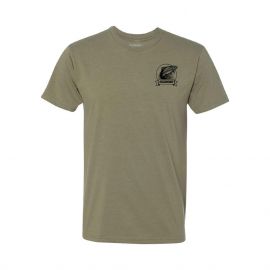Sage Heritage Logo Tee - Trout, light olive