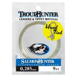 SalmonHunter Fluorocarbon Lachs-Vorfach 9ft mit Schlaufe in wasserdichter UV-Schutz-Verpackung